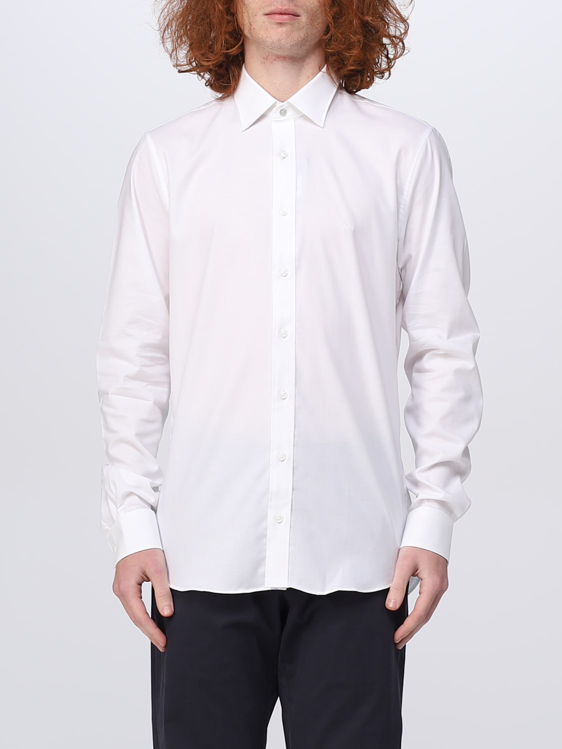 Michael Kors Outlet: shirt in stretch cotton - White