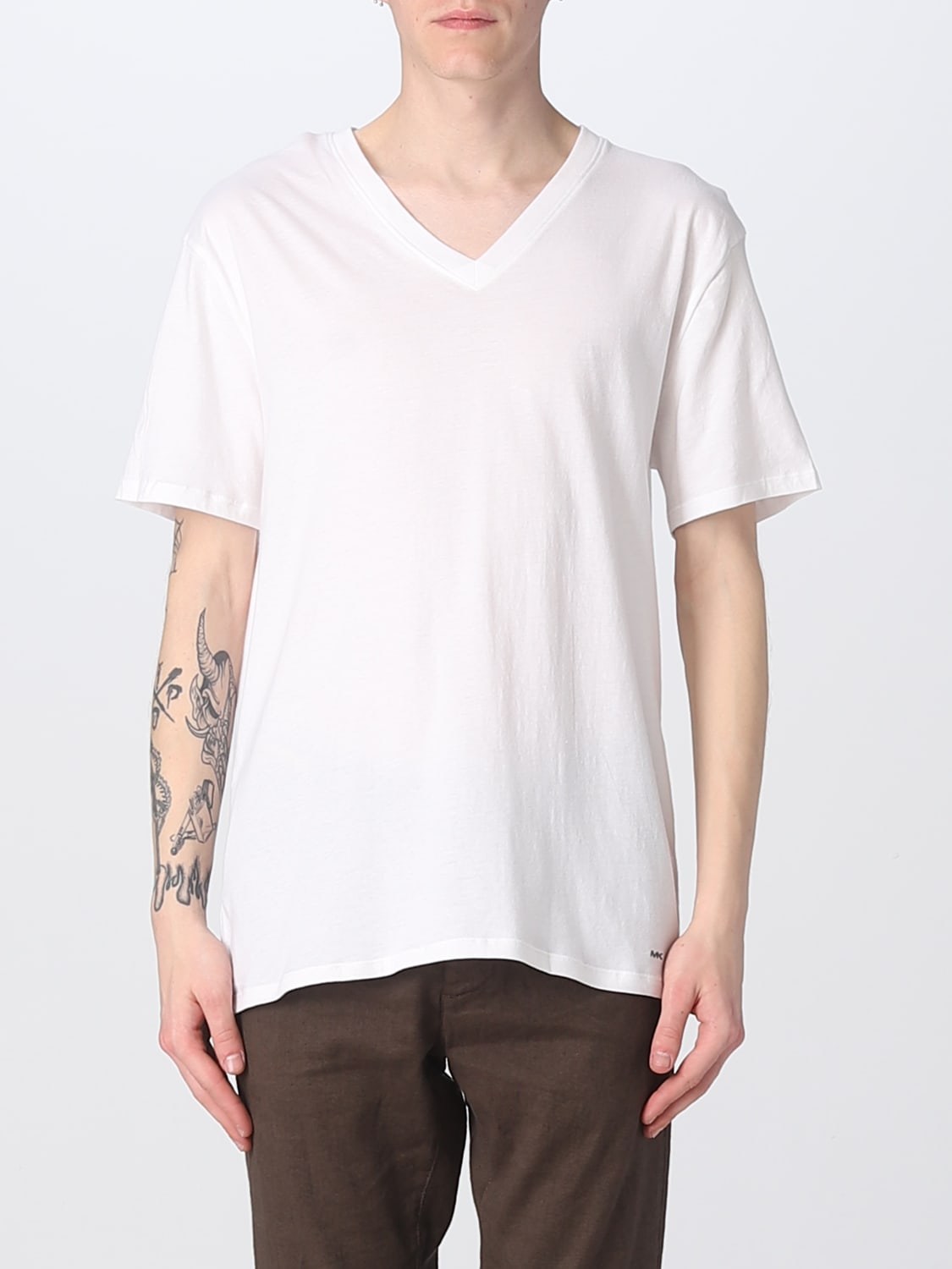 Round Neck T-Shirts - White - Set Of 3