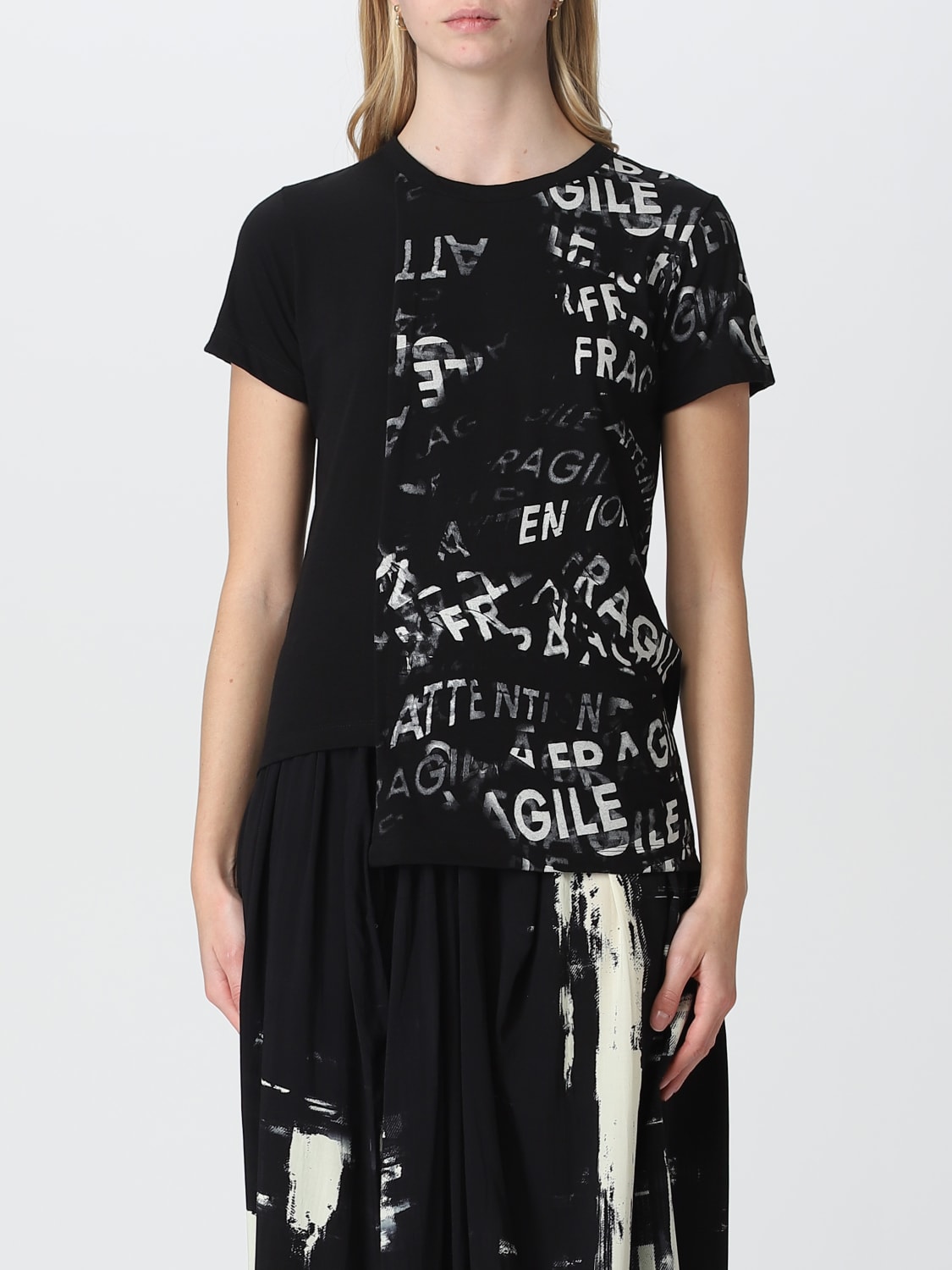 Yohji Yamamoto Outlet: t-shirt for women - Black | Yohji Yamamoto