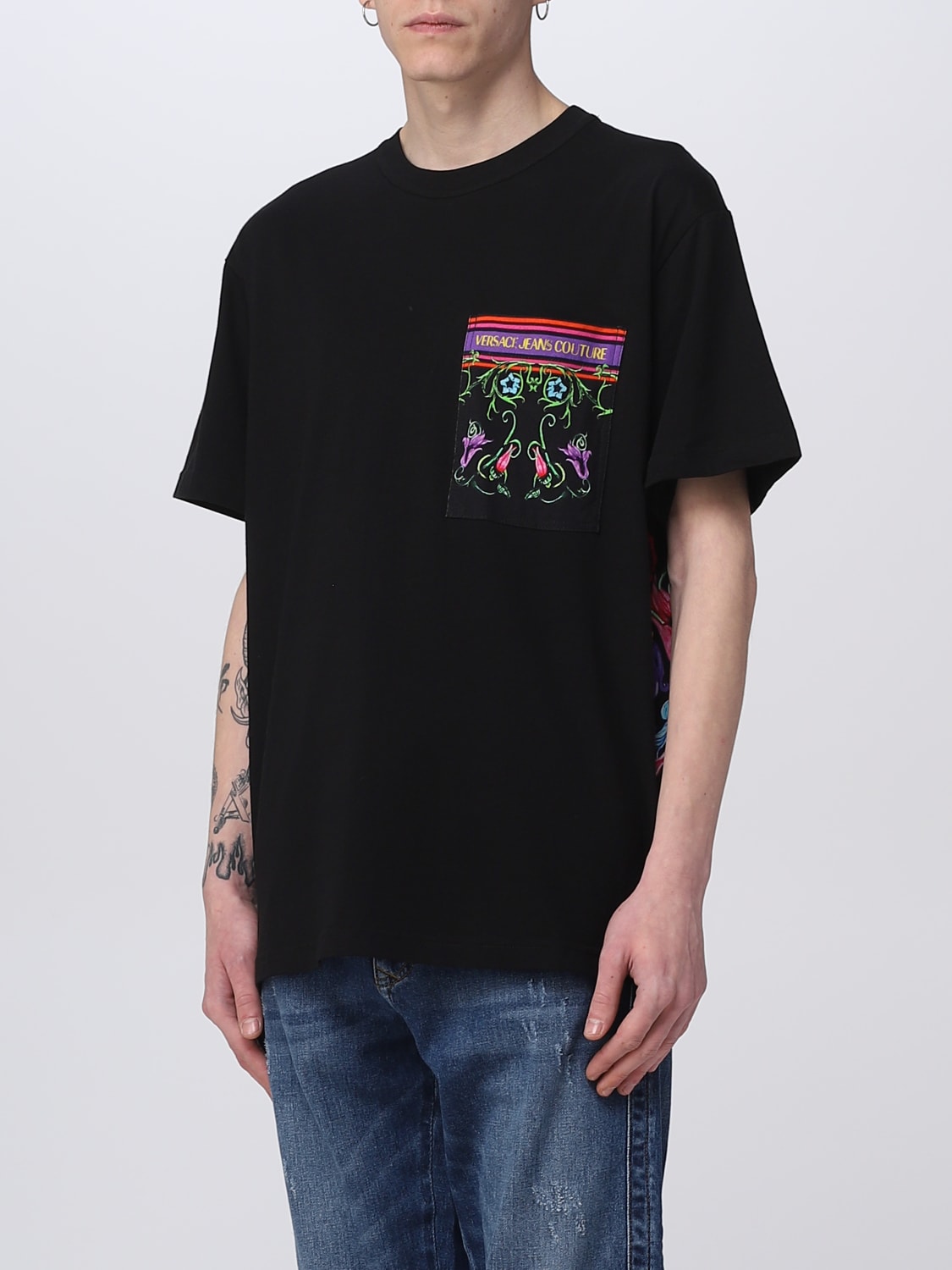 Versace Jeans Coutureアウトレット：Tシャツ メンズ - ブラック