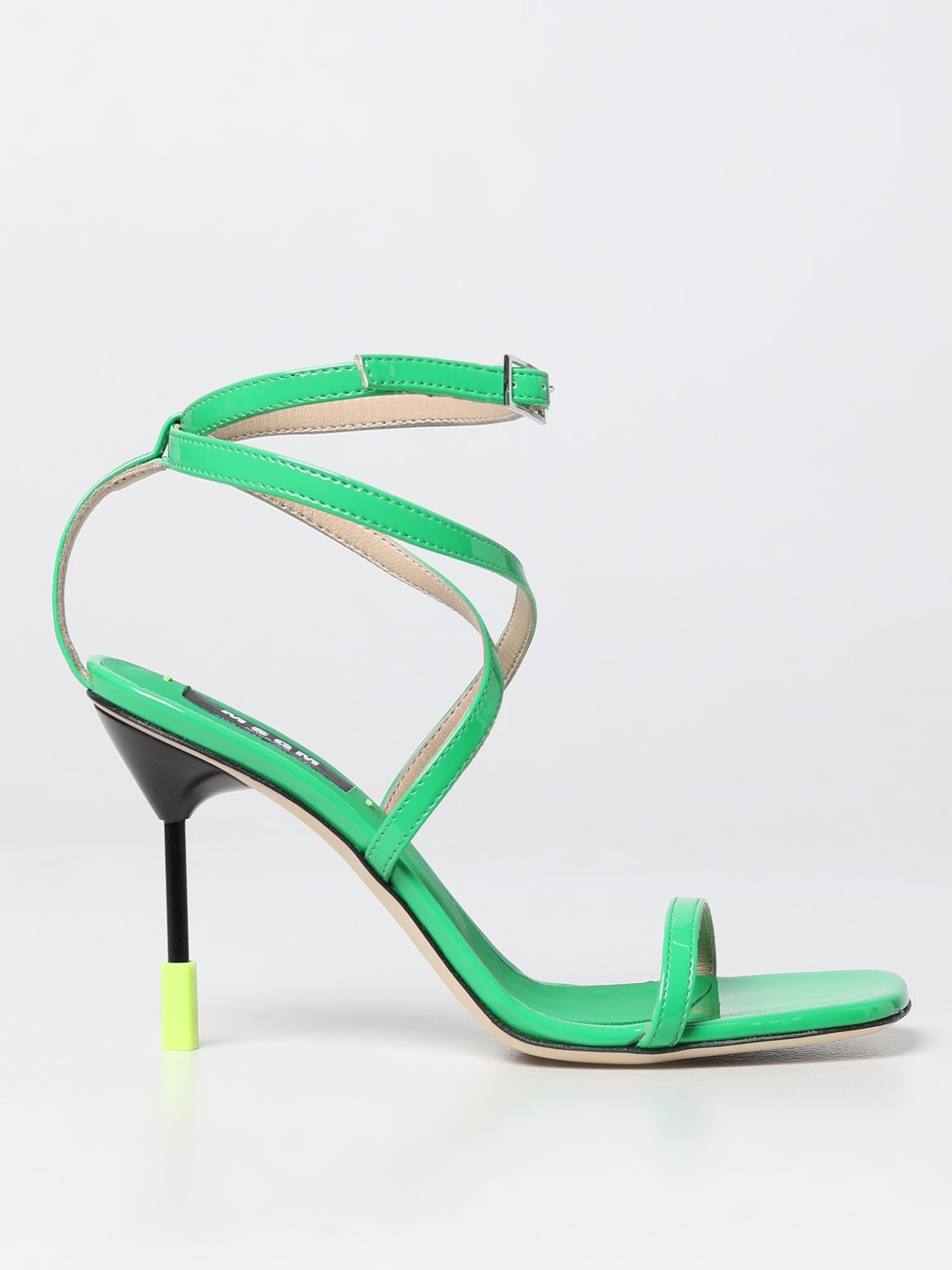 Msgm -  sandals in patent leather