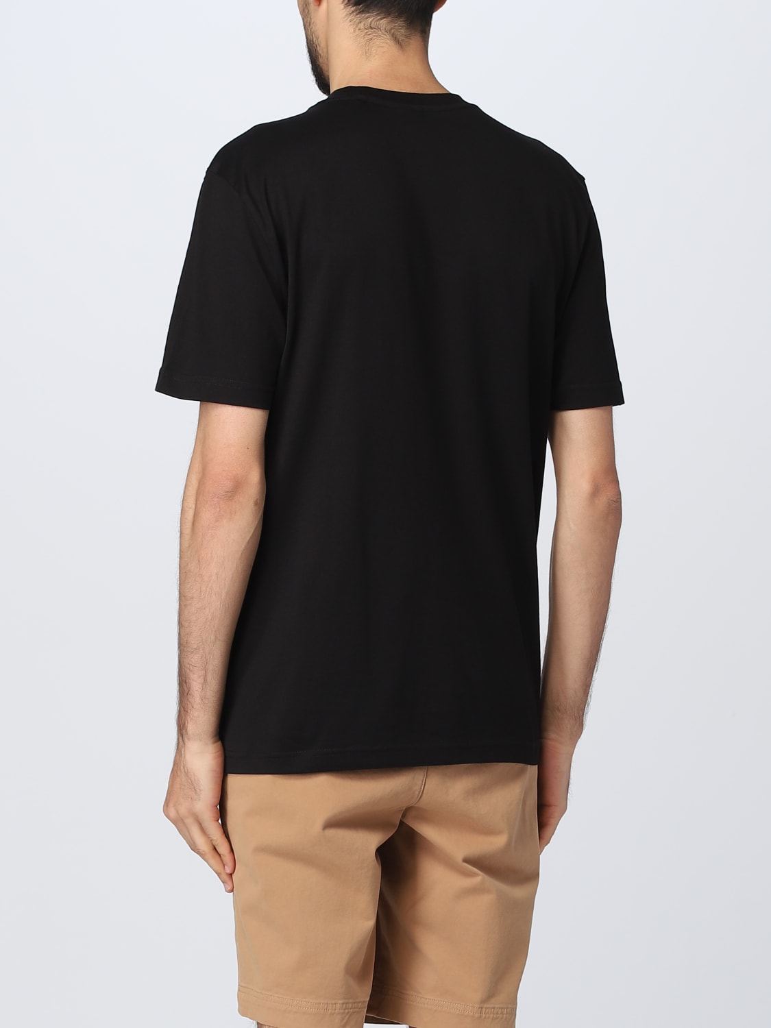 Boss Outlet: t-shirt for man - Black | Boss t-shirt 50486211 online at ...