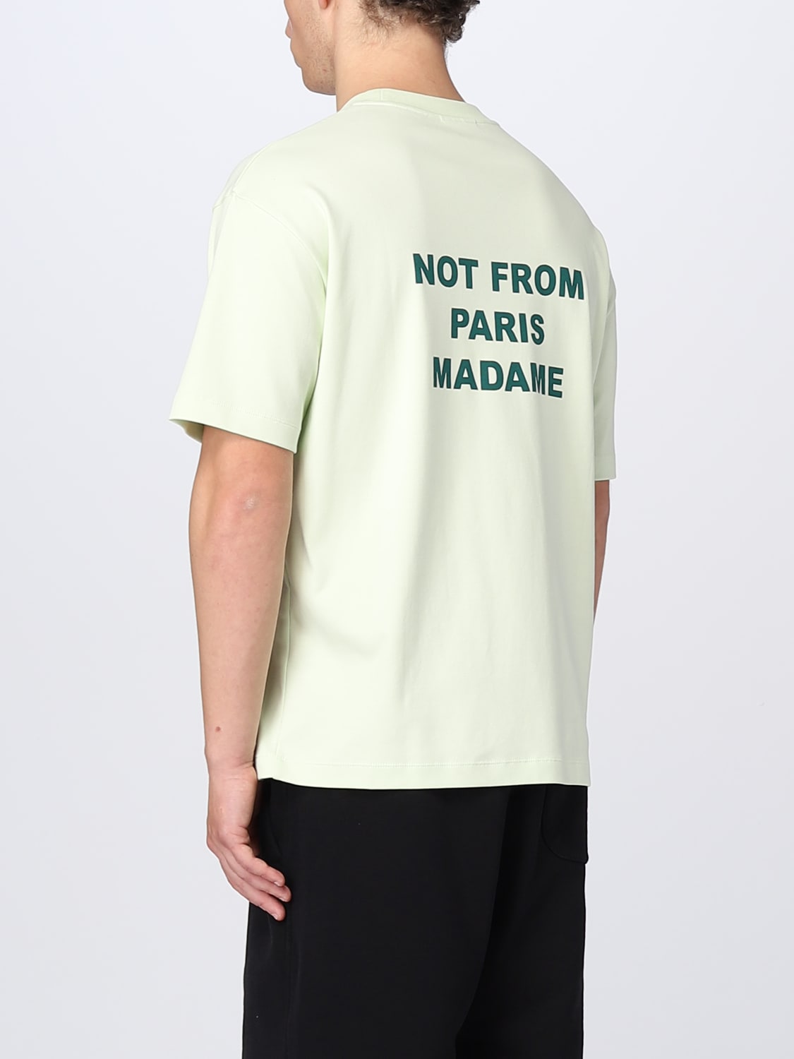 Drole De Monsieur Outlet t shirt for man Green Drole De