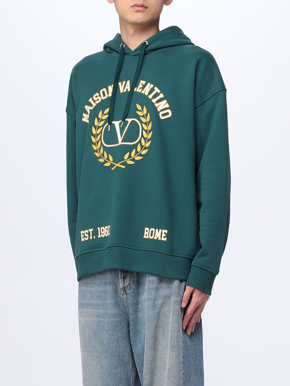 Valentino Outlet sweatshirt for man Green Valentino