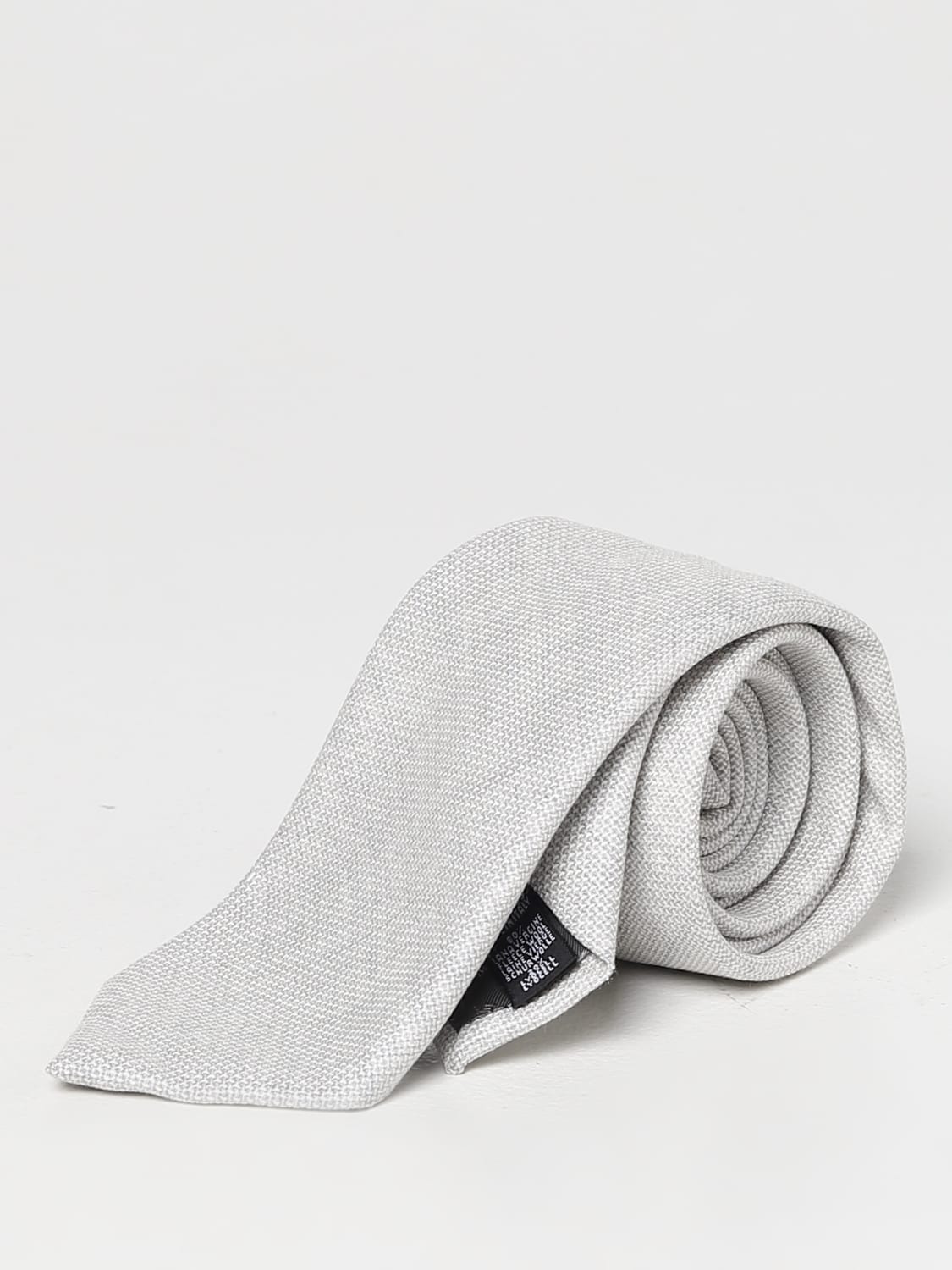 EMPORIO ARMANI tie in wool Silver Emporio Armani tie