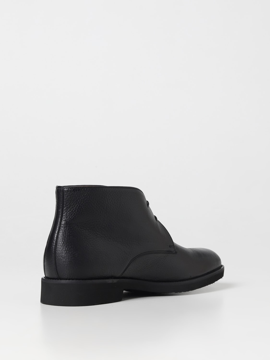 MORESCHI: desert boots for men - Black | Moreschi desert boots