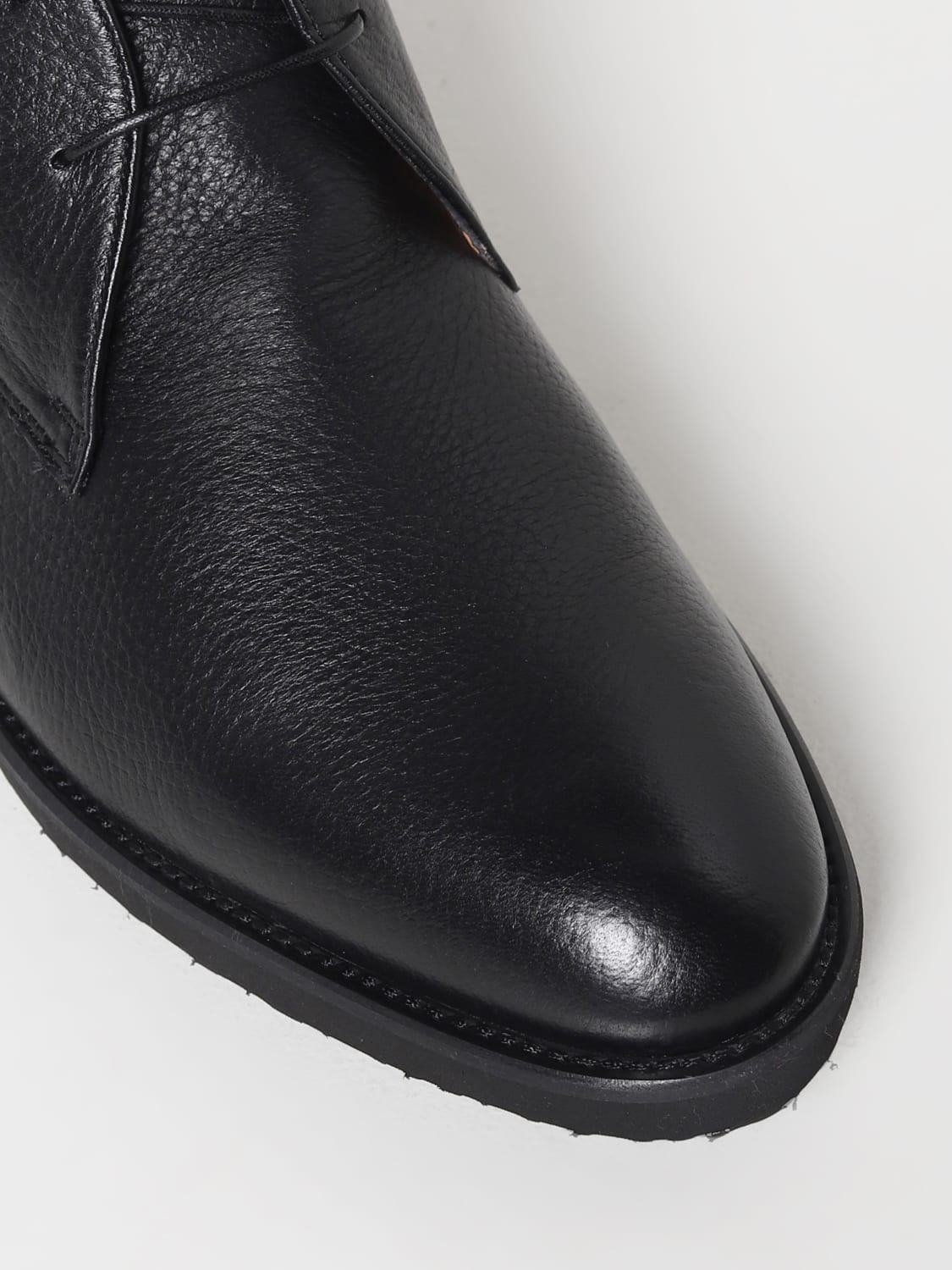 MORESCHI: desert boots for men - Black | Moreschi desert boots