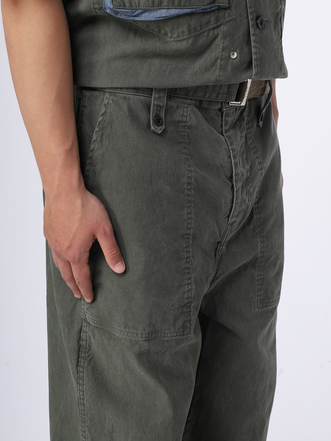 Sacai Outlet: pants for man - Kaki | Sacai pants 03049M online at