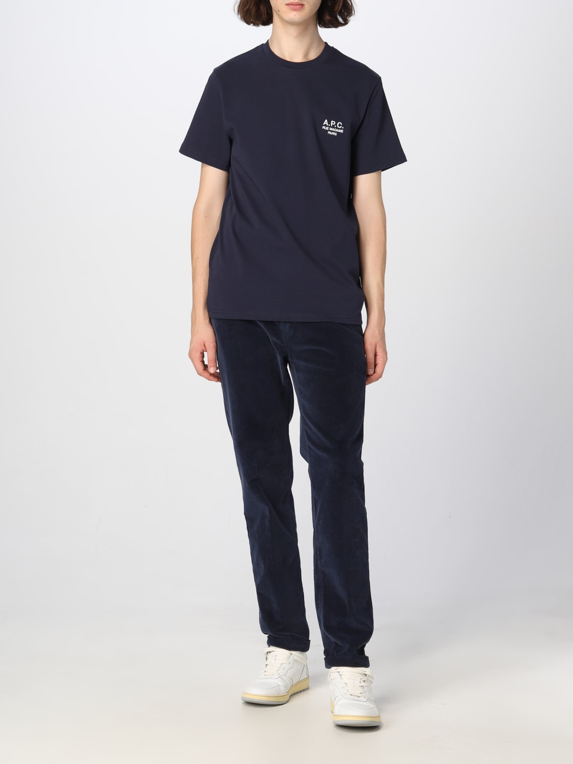 A.P.C.: t-shirt for man - Blue | A.p.c. t-shirt COEZCH26840 online