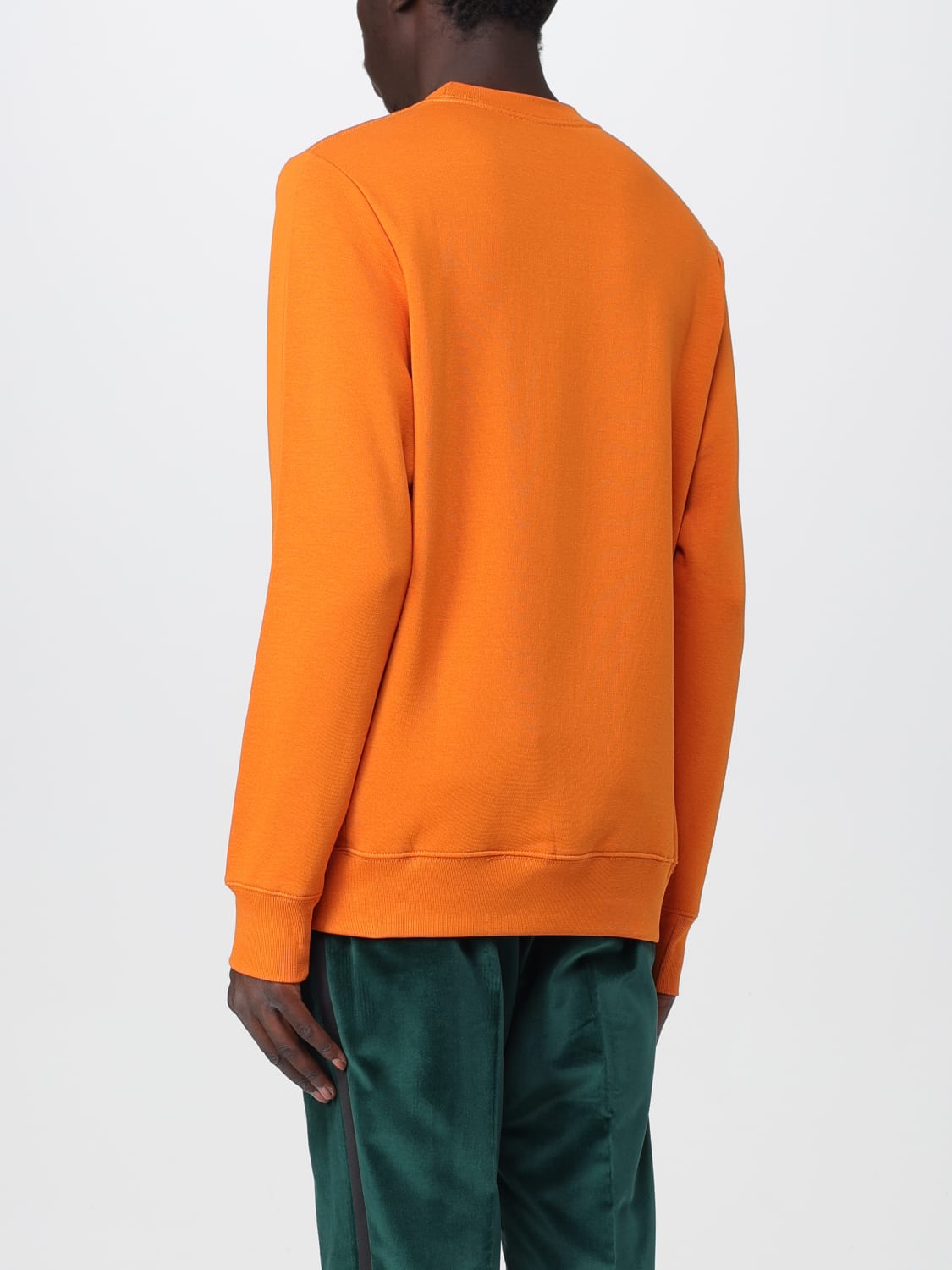 Orange sweatshirt for men sale