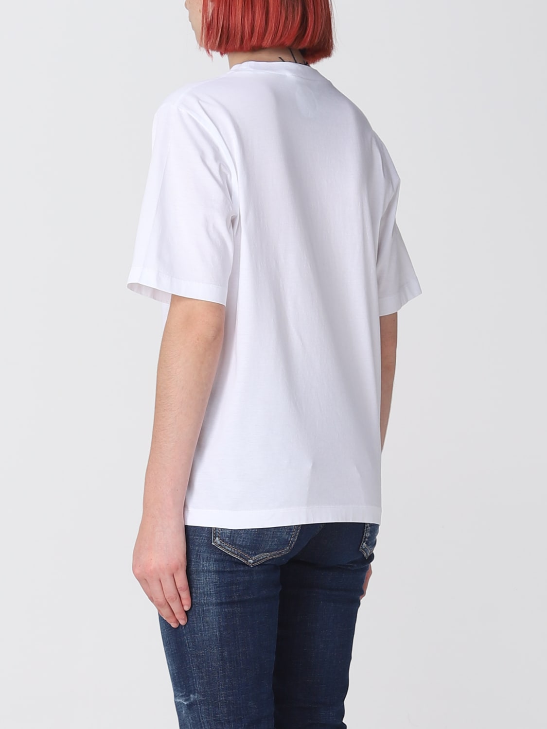 DSQUARED2: Icon T-shirt in cotton - White  Dsquared2 t-shirt  S80GC0059S23009 online at