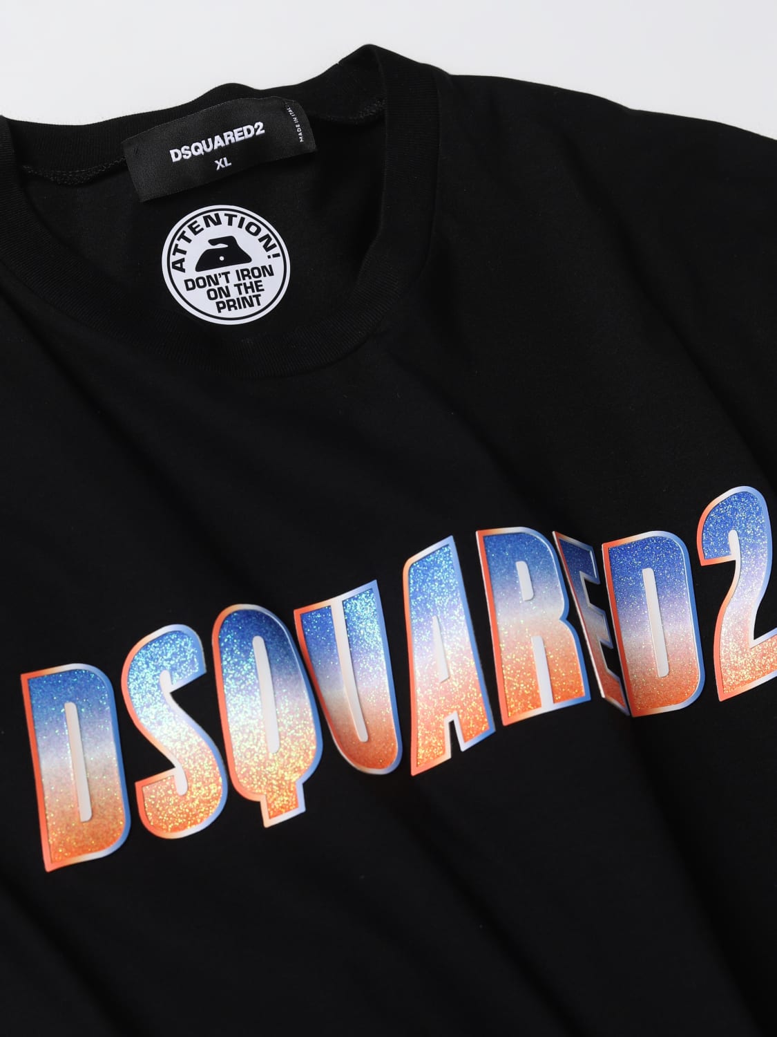 DSQUARED2: cotton t-shirt - Black  Dsquared2 t-shirt S74GD1156S23009  online at