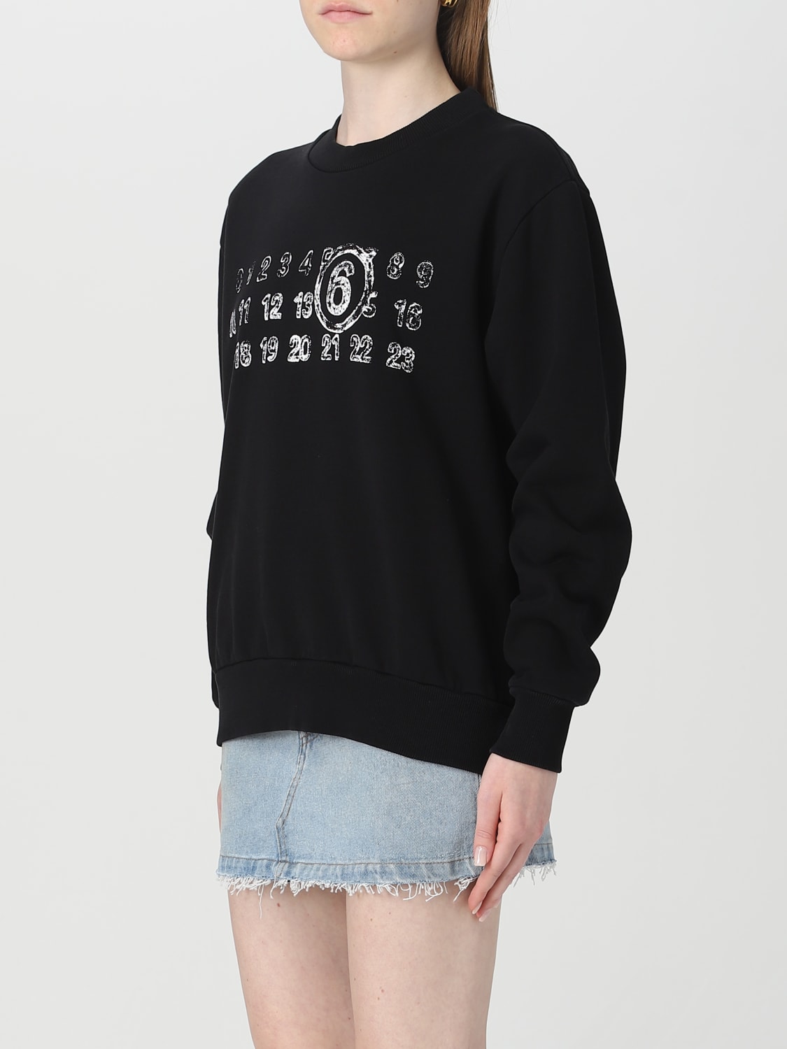 MM6 MAISON MARGIELA: sweatshirt for woman - Black | Mm6 Maison