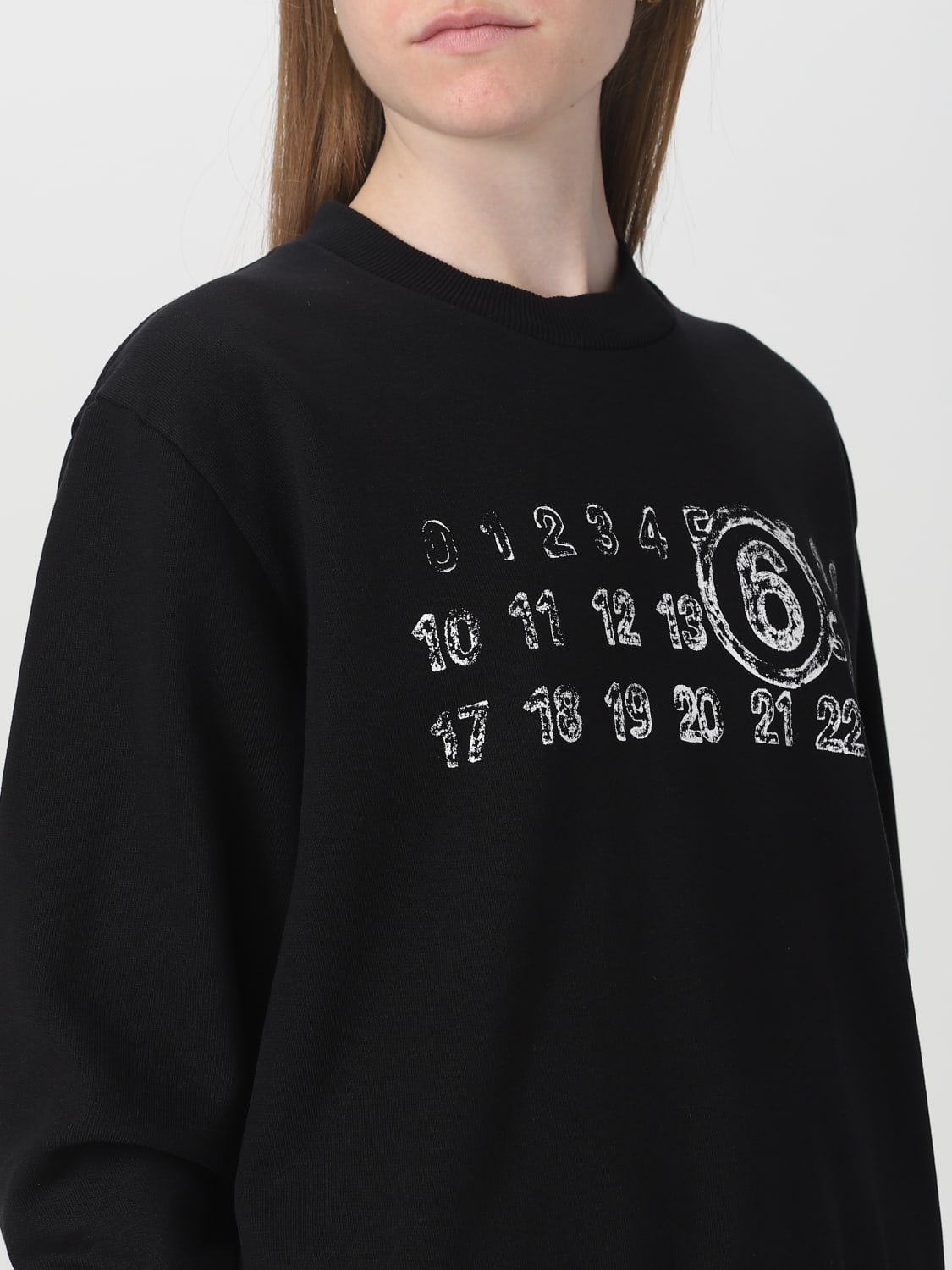 MM6 MAISON MARGIELA sweatshirt for woman Black Mm6 Maison