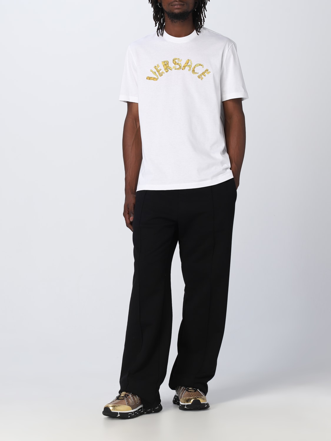 VERSACE T shirt homme Blanc T Shirt Versace 10106411A07700 en