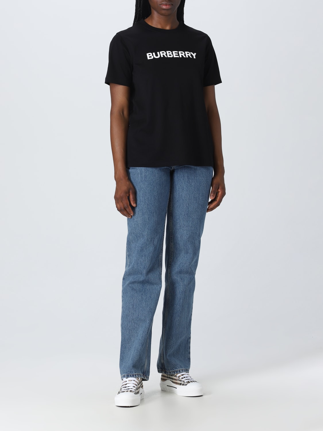 BURBERRY: cotton T-shirt - Black | Burberry t-shirt 8055251 online 