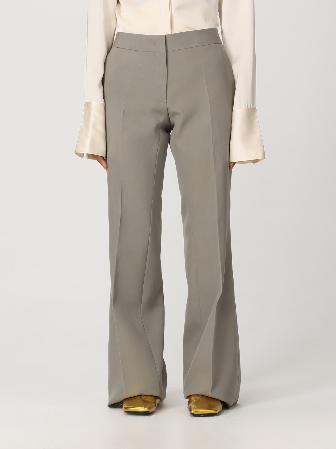 JIL SANDER: trousers for women - Green | Jil Sander trousers