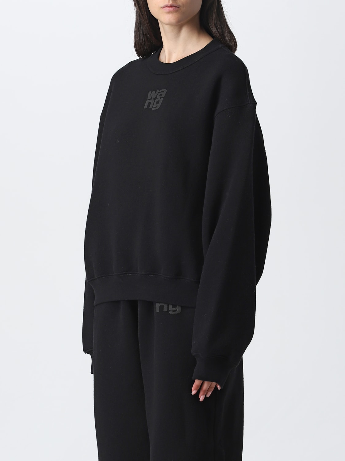 ALEXANDER WANG：スウェットシャツ レディース - ブラック | GIGLIO