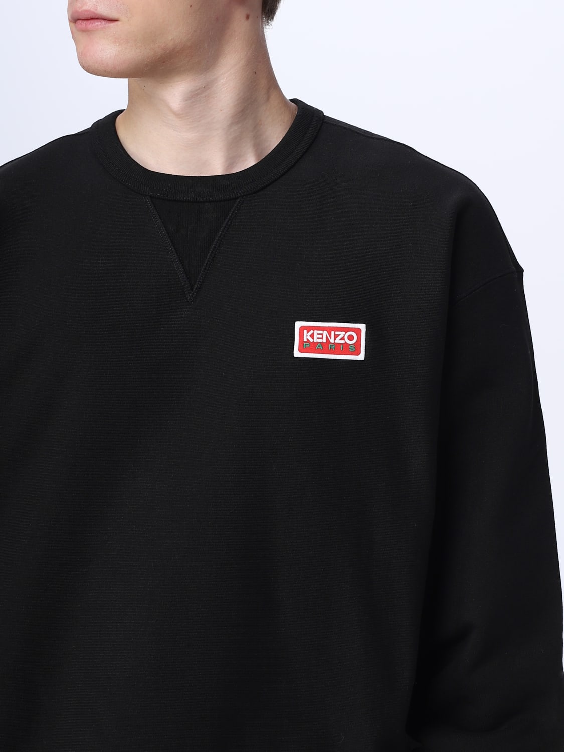 Kenzo black hotsell logo sweatshirt