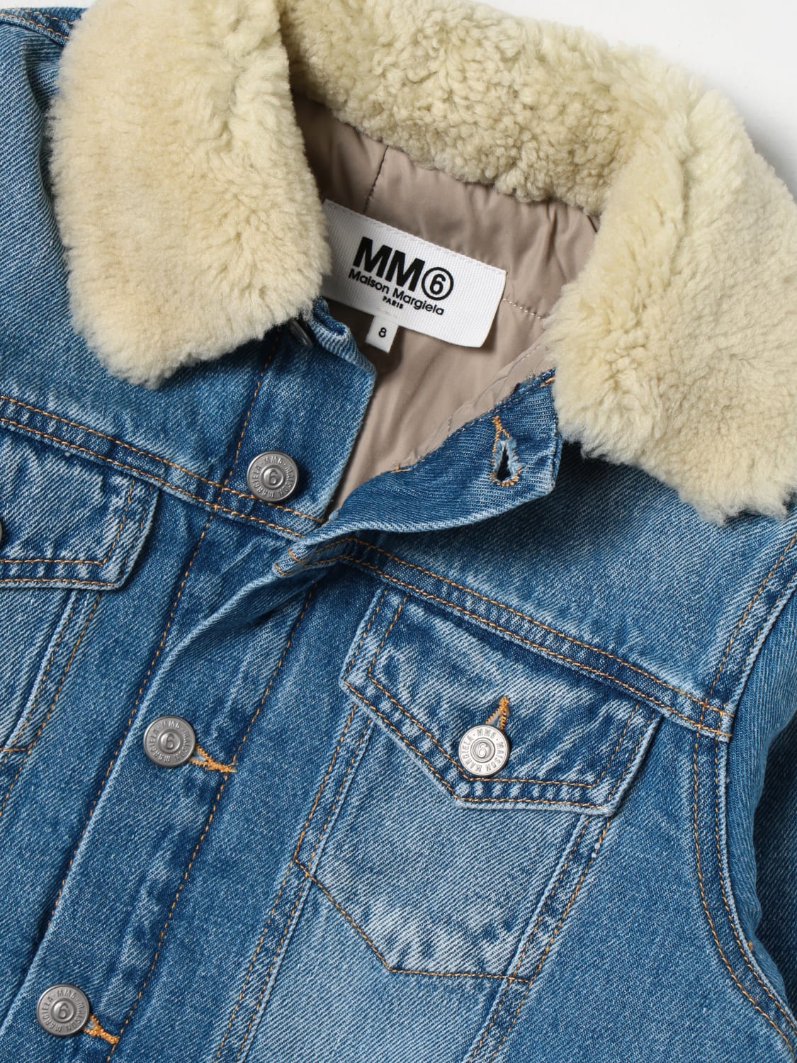 MM6 MAISON MARGIELA: jacket for girls - Blue | Mm6 Maison Margiela