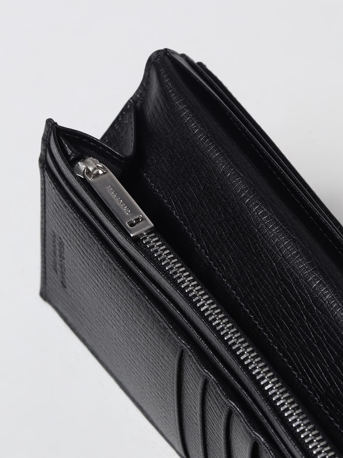 FERRAGAMO：財布 メンズ - ブラック | GIGLIO.COMオンラインの