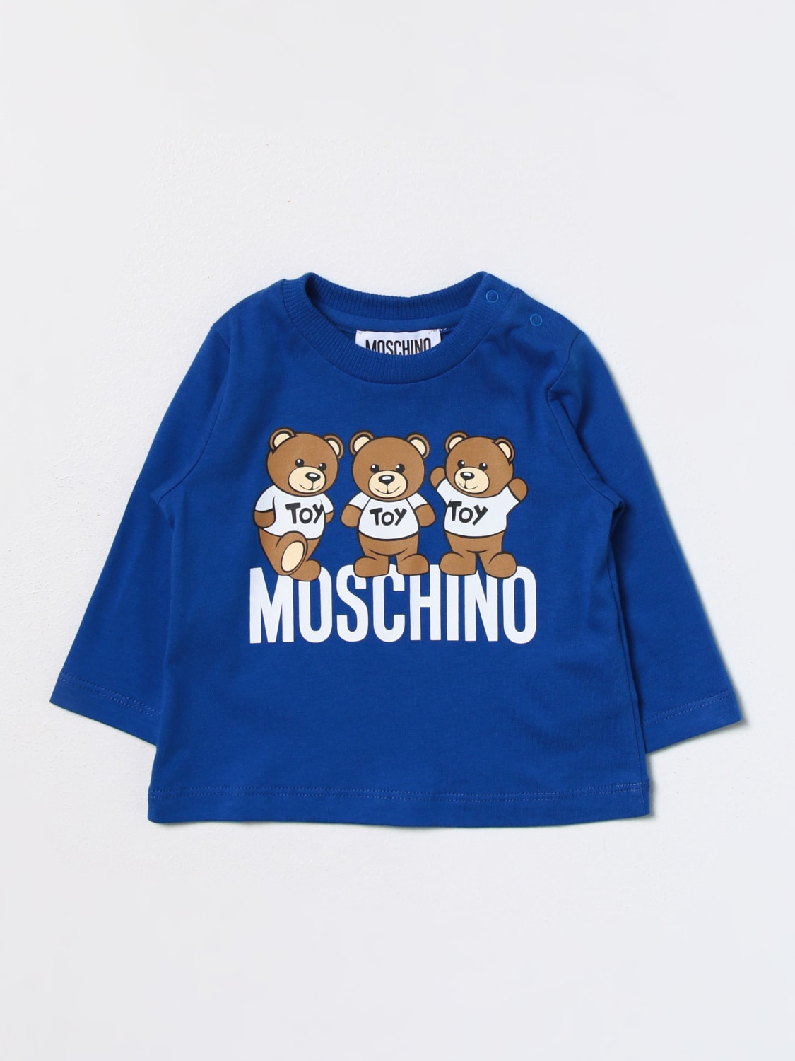 MOSCHINO BABY: t-shirt for baby - Sky Blue | Moschino Baby t-shirt ...