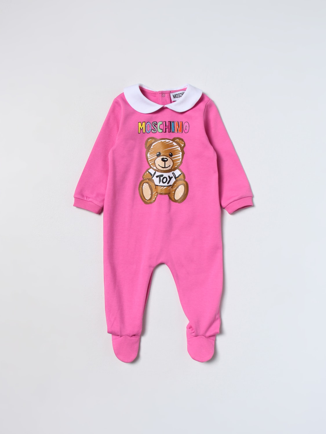 Pagliaccetto Moschino neonata rosa estivo collezione p/e 2022 1 mese- 9 mesi