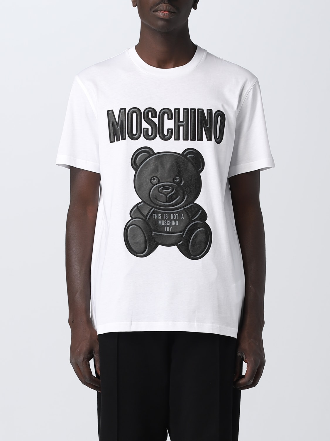 MOSCHINO COUTURE: Camiseta para hombre, Blanco  Camiseta Moschino Couture  07307041 en línea en