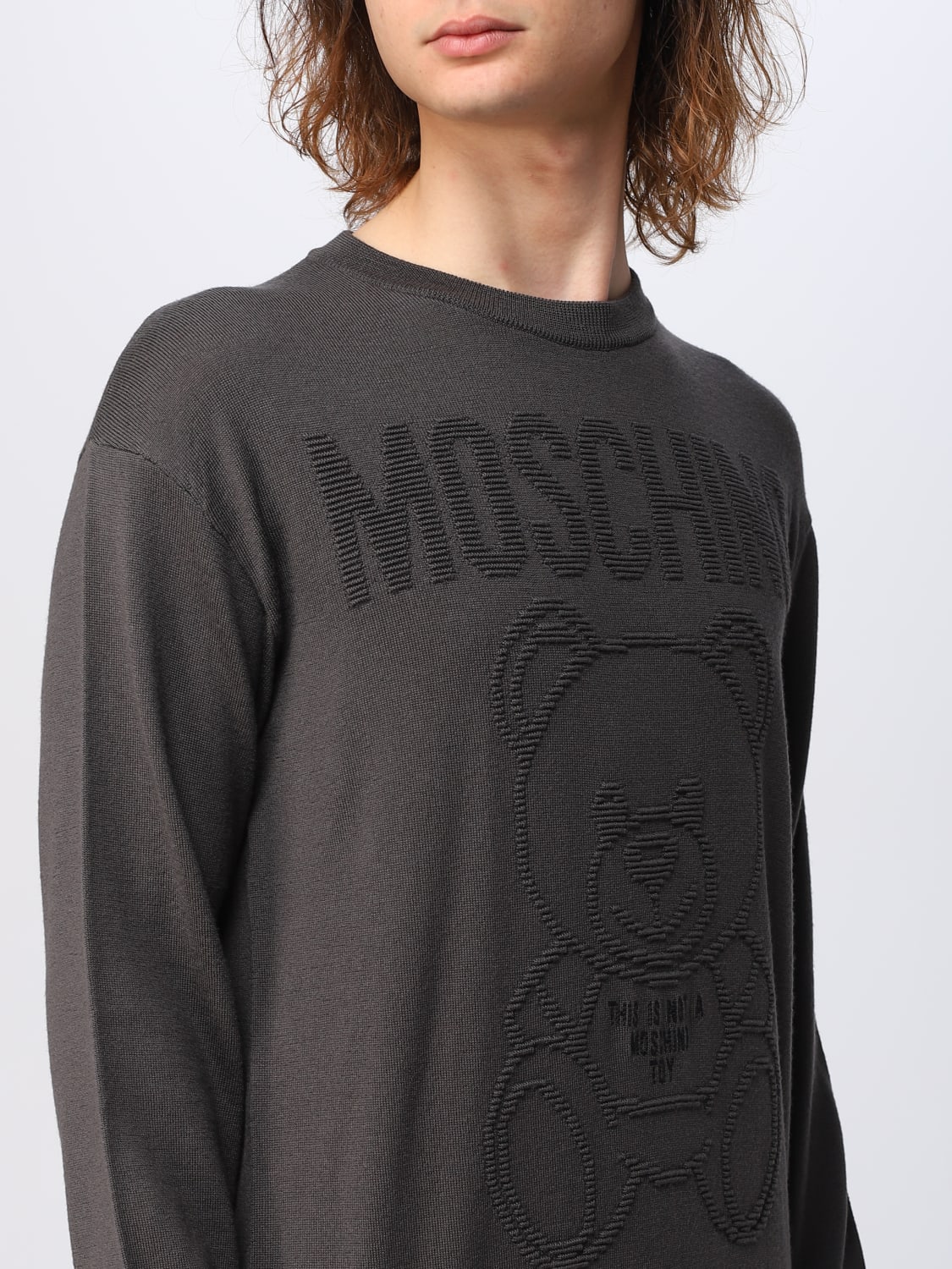 MOSCHINO COUTURE sweater in wool Grey Moschino Couture