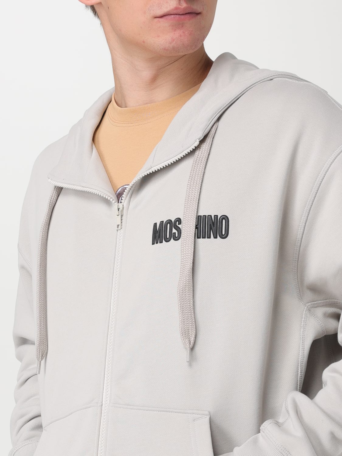 Moschino zip hoodie hot sale