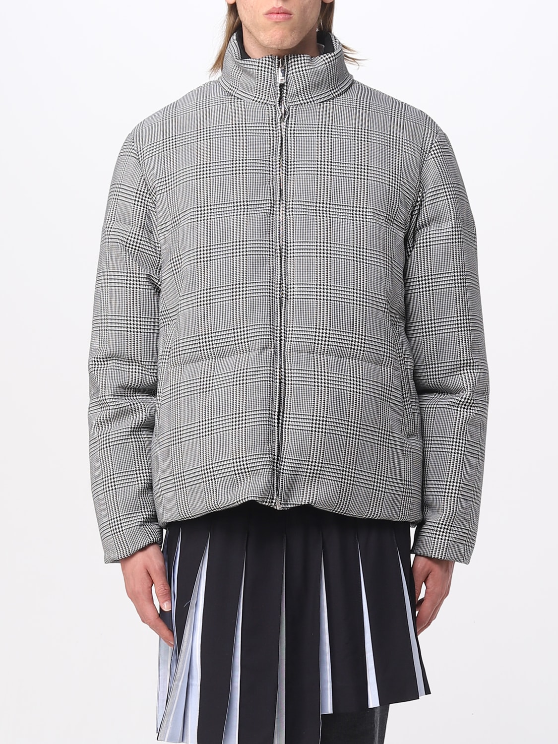 THOM BROWNE: reversible wool bomber jacket - Blue | Thom Browne