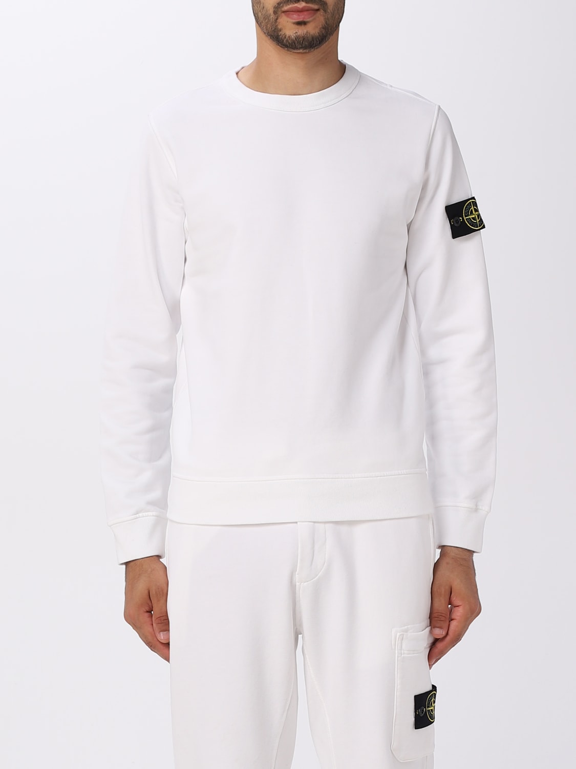 STONE ISLAND: sweatshirt for man - Ice  Stone Island sweatshirt 62420  online at