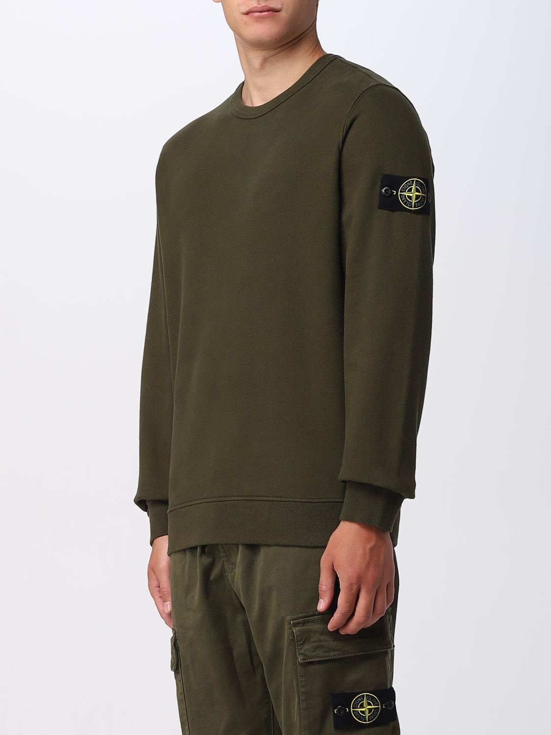 STONE ISLAND: sweatshirt for man - Green  Stone Island sweatshirt 62420  online at