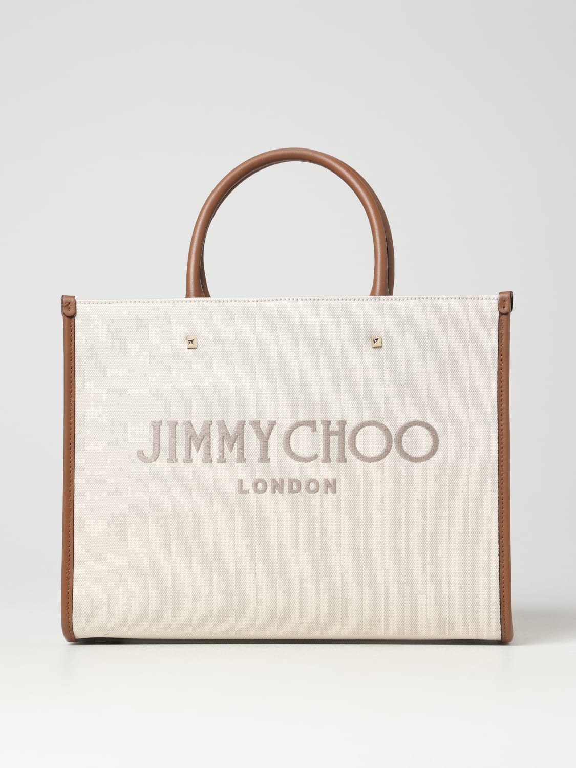JIMMY CHOO：トートバッグ レディース - サンド | GIGLIO.COM