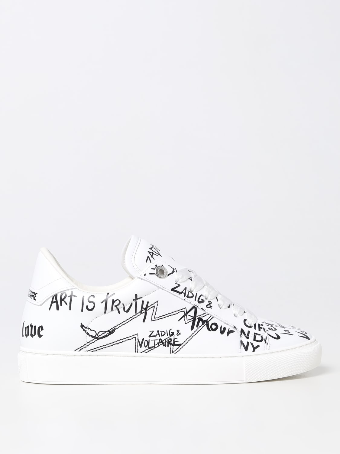 & sneakers ZADIG sneakers Voltaire | woman at - online Zadig for White & SWSN00443 VOLTAIRE: