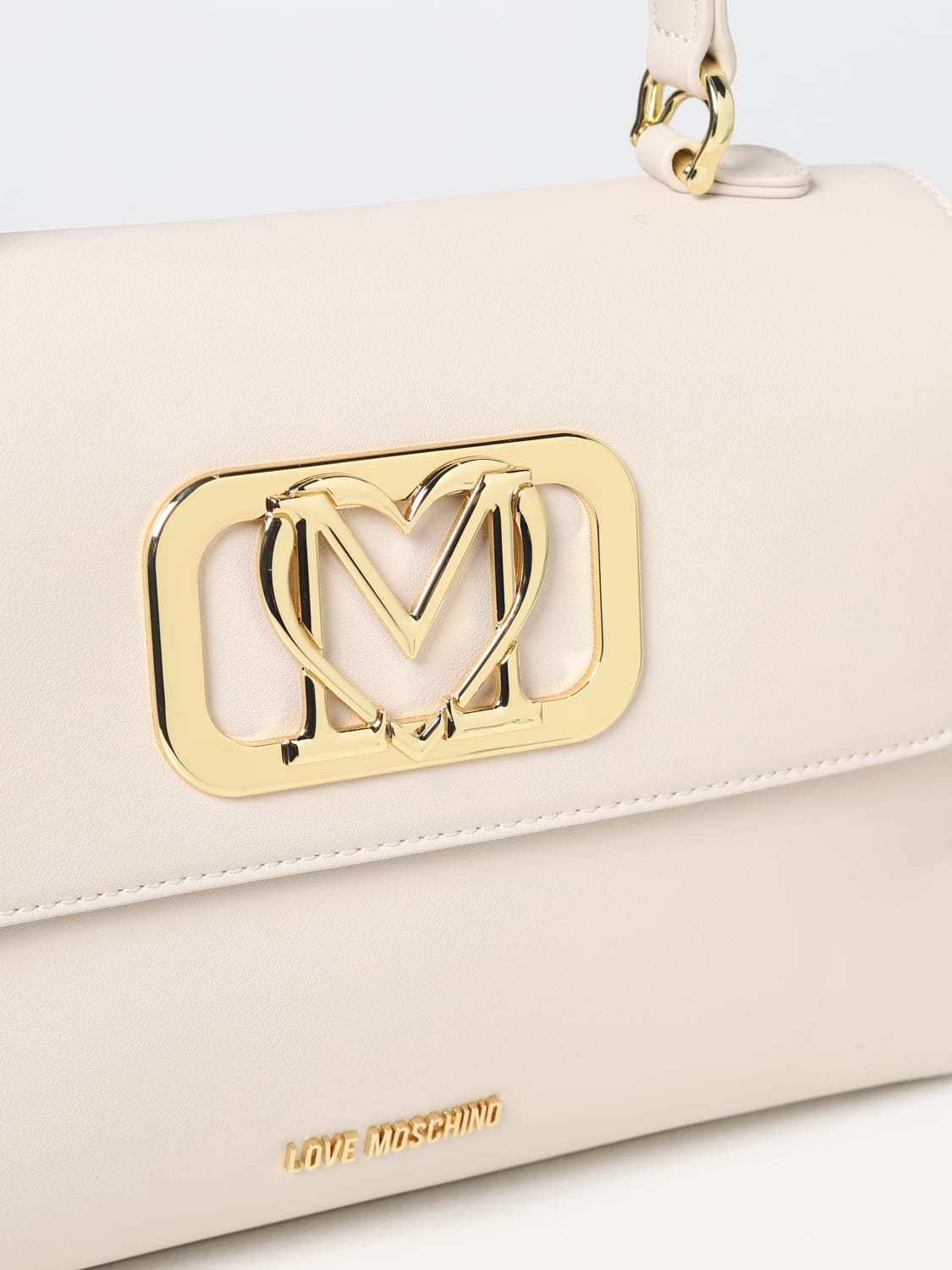 Love Moschino Wallets Women Polyurethane Beige Ivory