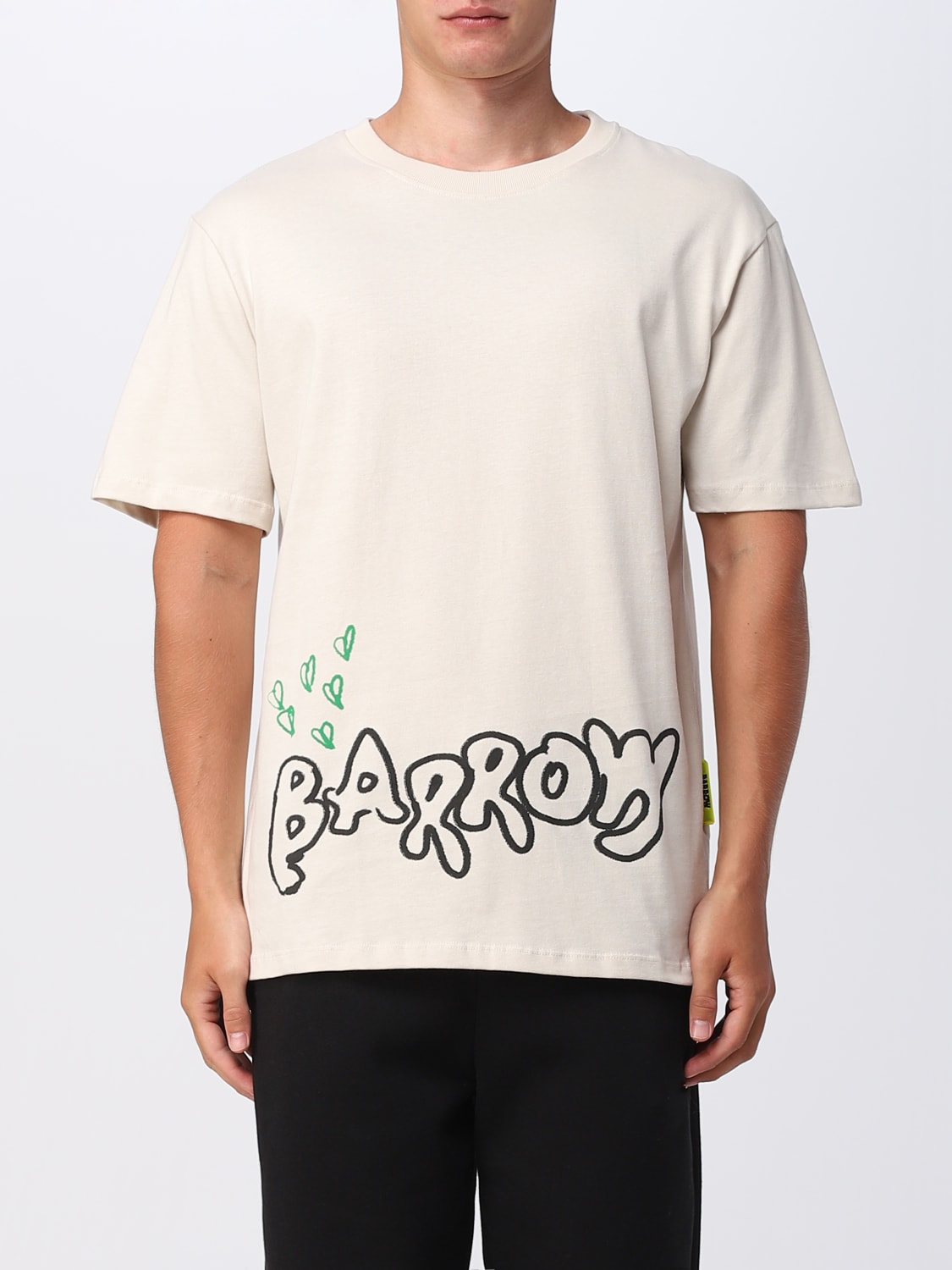 BARROW：Tシャツ メンズ - ナチュラル | GIGLIO.COMオンラインのBarrow ...