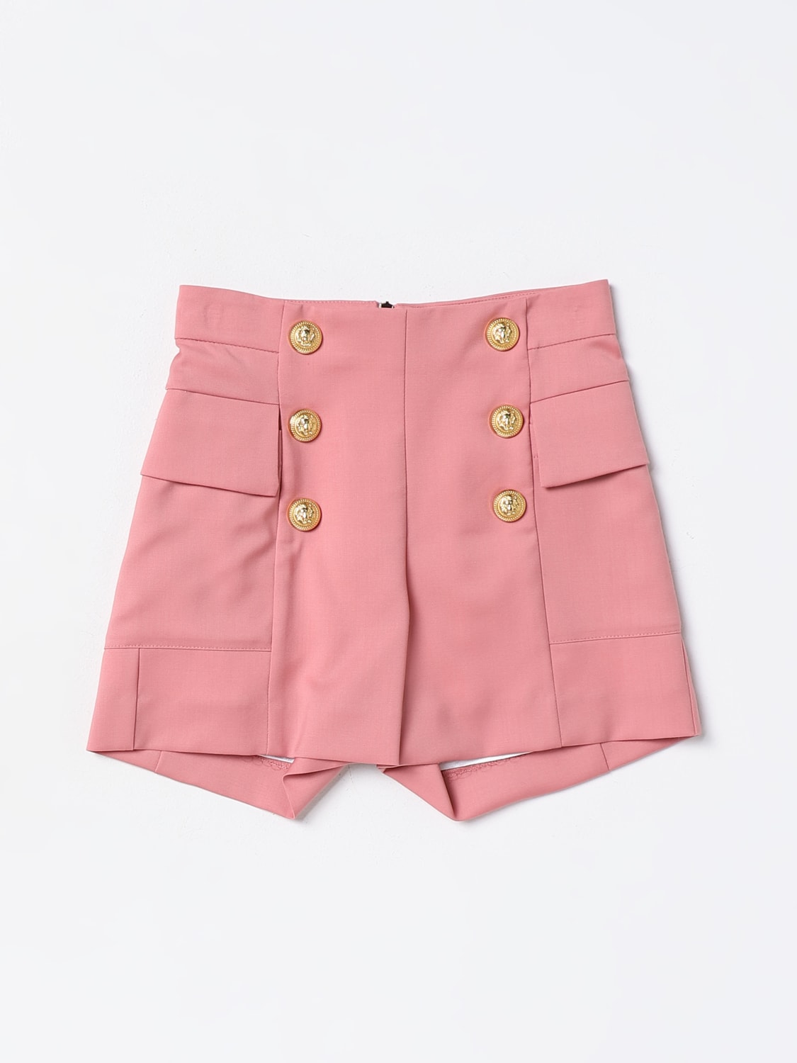 BALMAIN KIDS Pantalon court fille Violet Pantalon Court