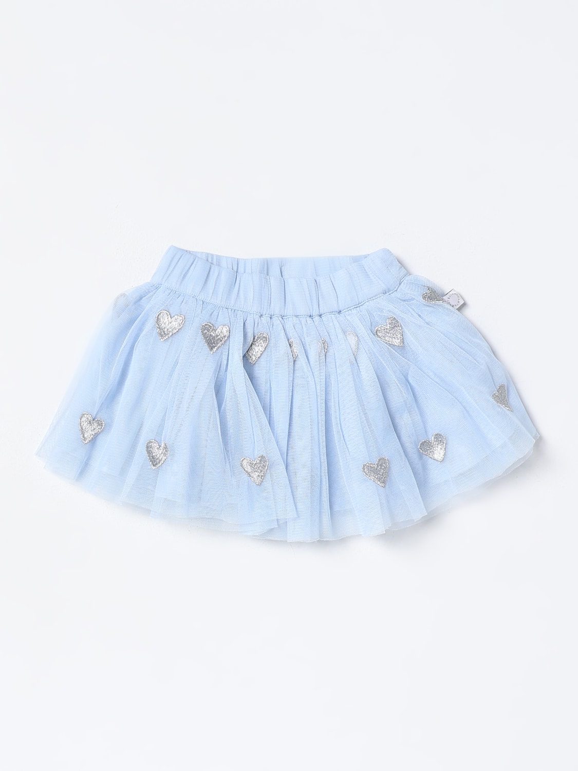 Stella Mccartney kids Gonna in tulle rosa con cuori Home