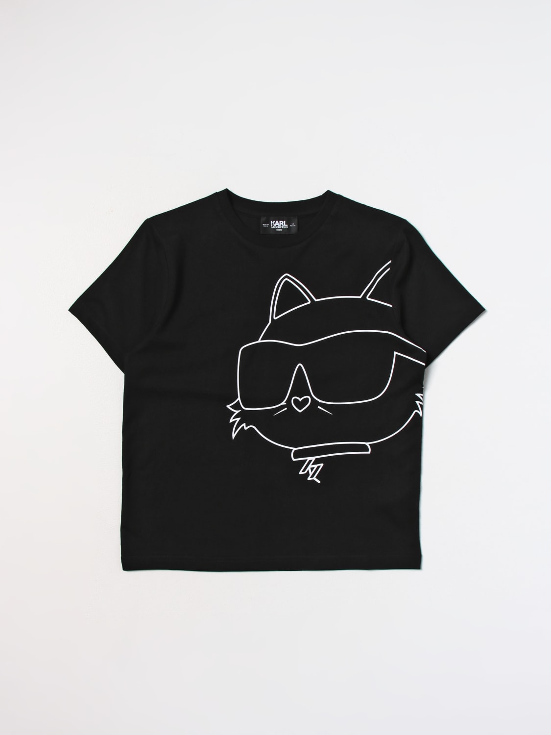 KARL LAGERFELD KIDS T shirt fille Noir T Shirt Karl Lagerfeld