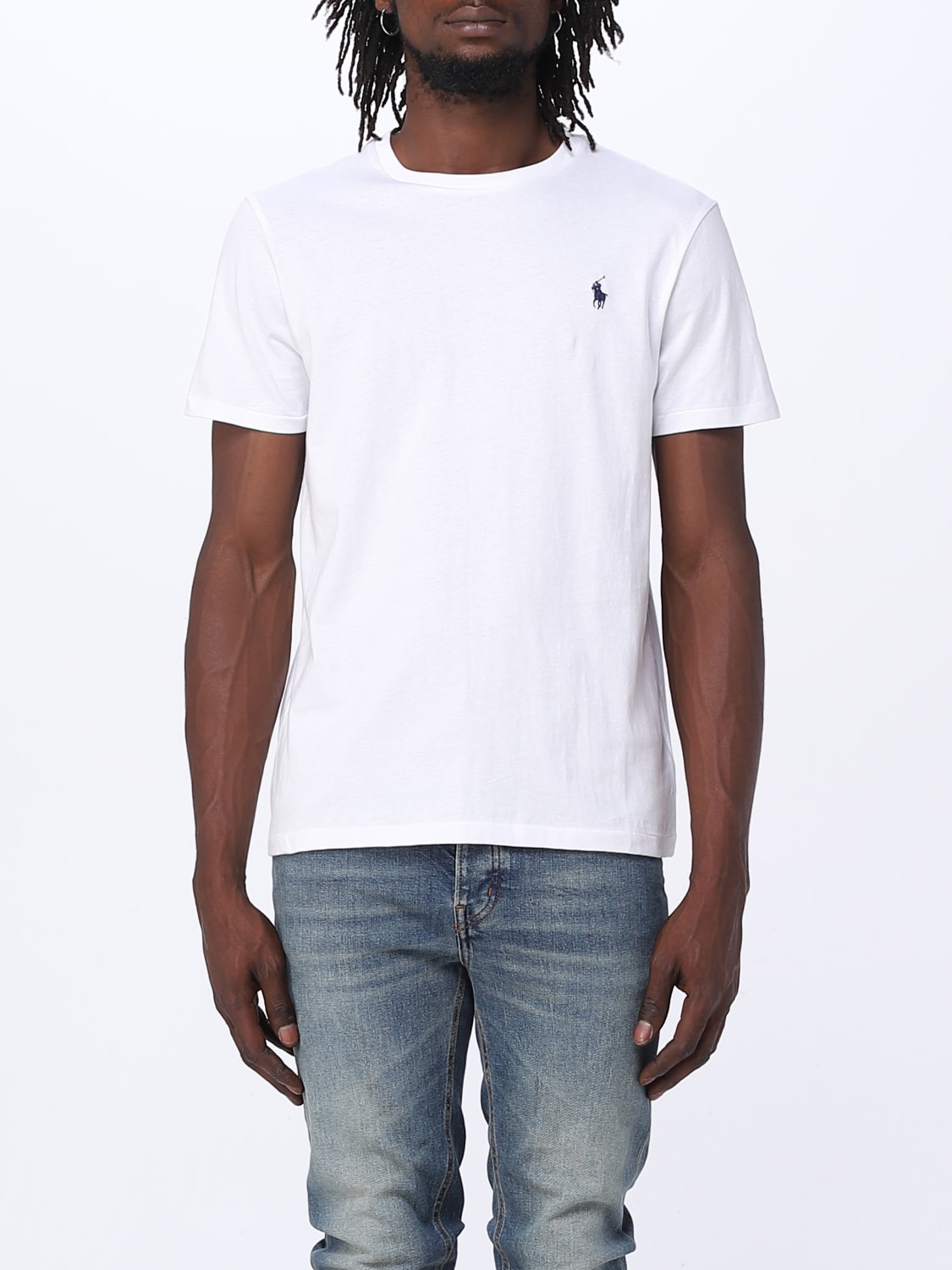POLO RALPH LAUREN: t-shirt for man - White | Polo Ralph Lauren t-shirt ...