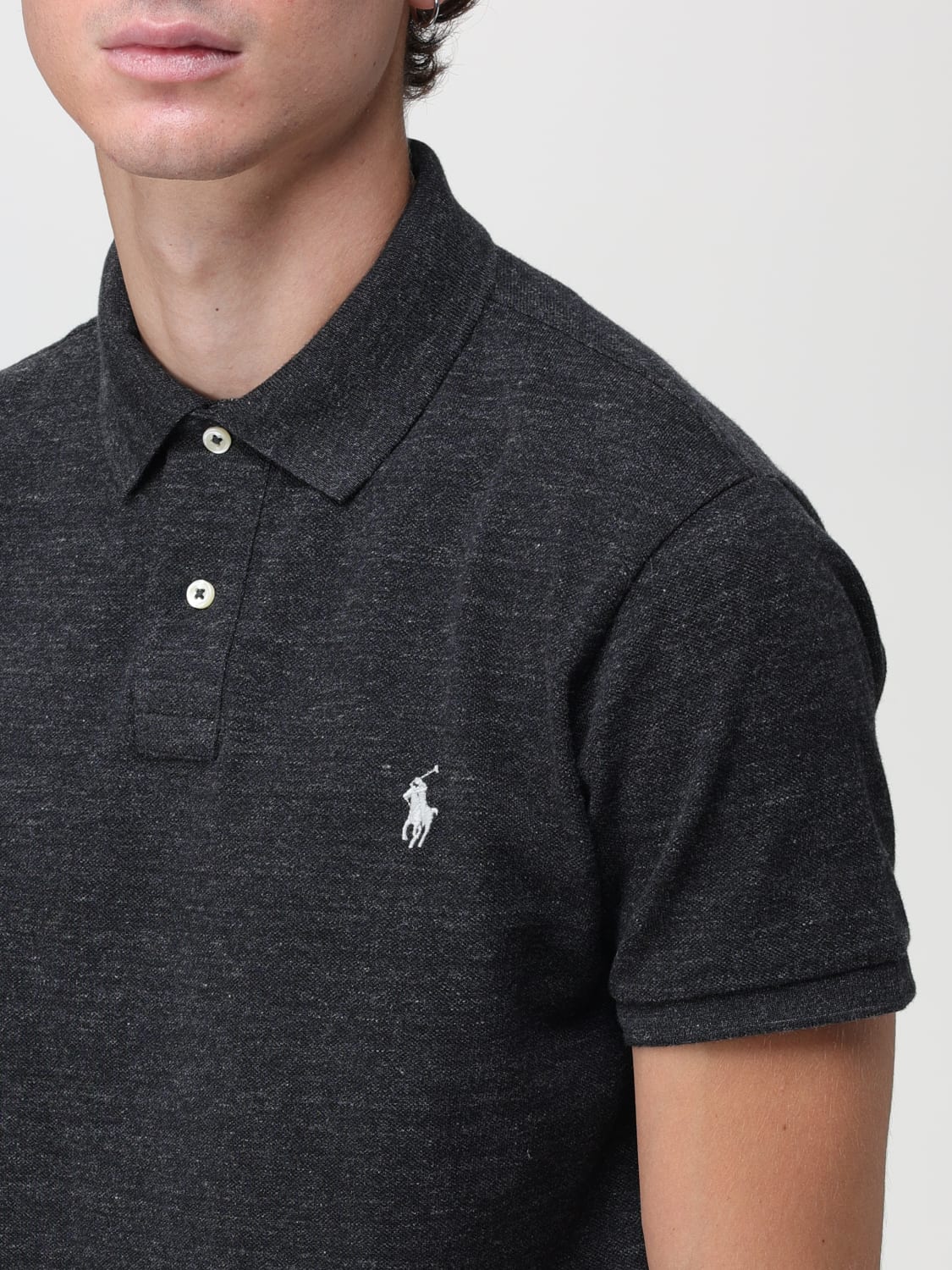 POLO RALPH LAUREN：ポロシャツ メンズ - ブラック | GIGLIO.COM