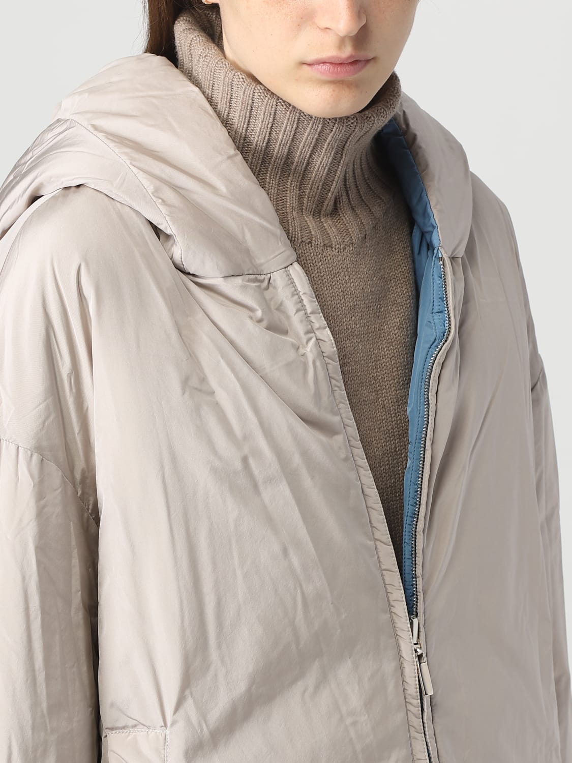 MAX MARA THE CUBE: reversible down jacket in quilted nylon