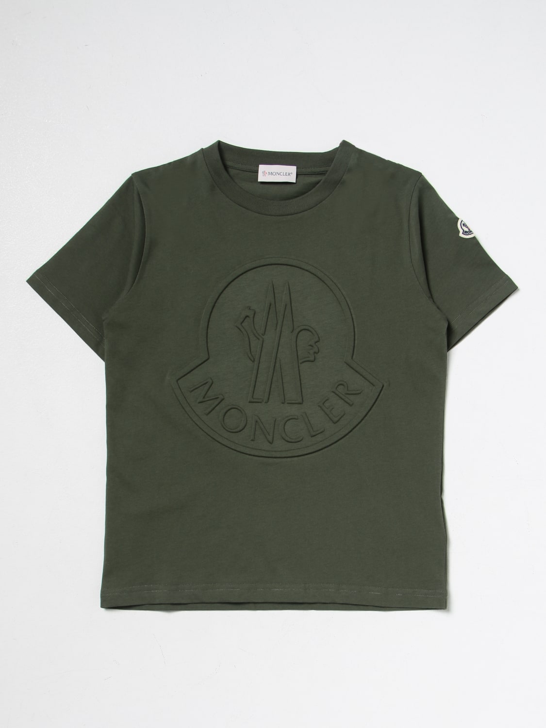 MONCLER：Tシャツ 男の子 - グリーン | GIGLIO.COMオンラインのMoncler