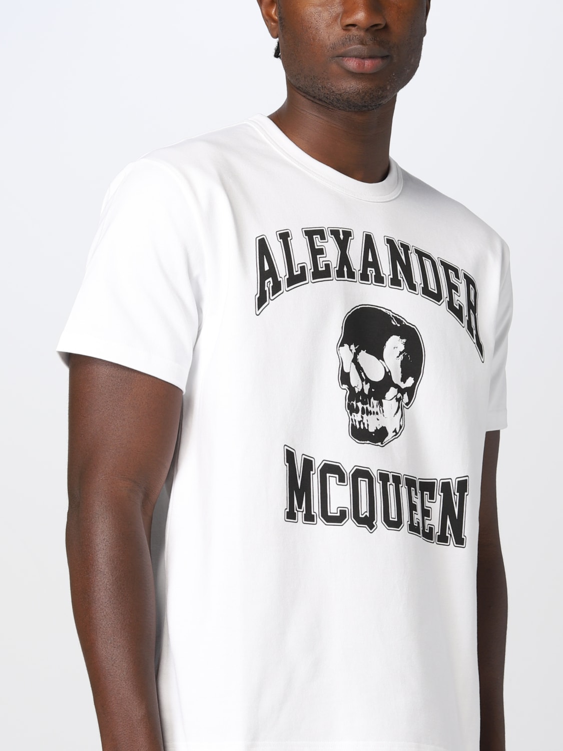 ALEXANDER MCQUEEN: t-shirt for men - White 1 | Alexander Mcqueen t