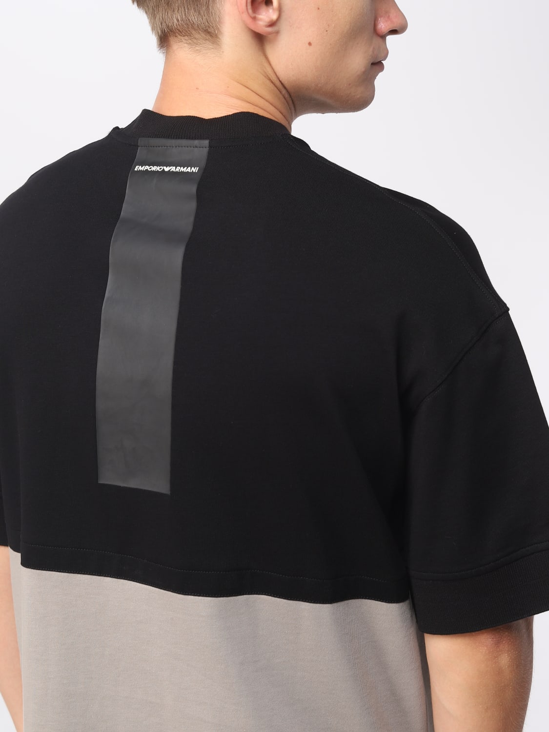EMPORIO ARMANI：Tシャツ メンズ - ブラック | GIGLIO.COMオンラインの ...