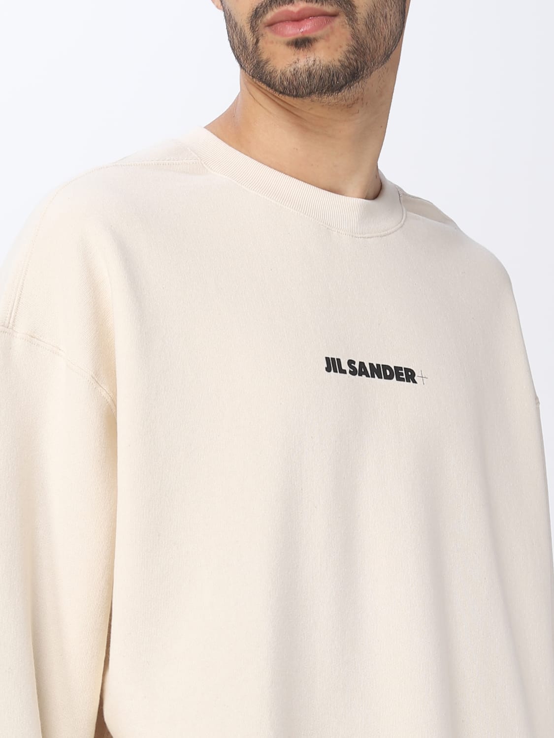 JIL SANDER: sweatshirt for man - Yellow Cream | Jil Sander