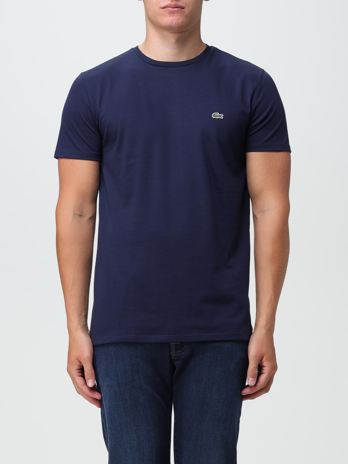 LACOSTE: Camiseta para hombre, Azul Oscuro  Camiseta Lacoste TH6709 en  línea en