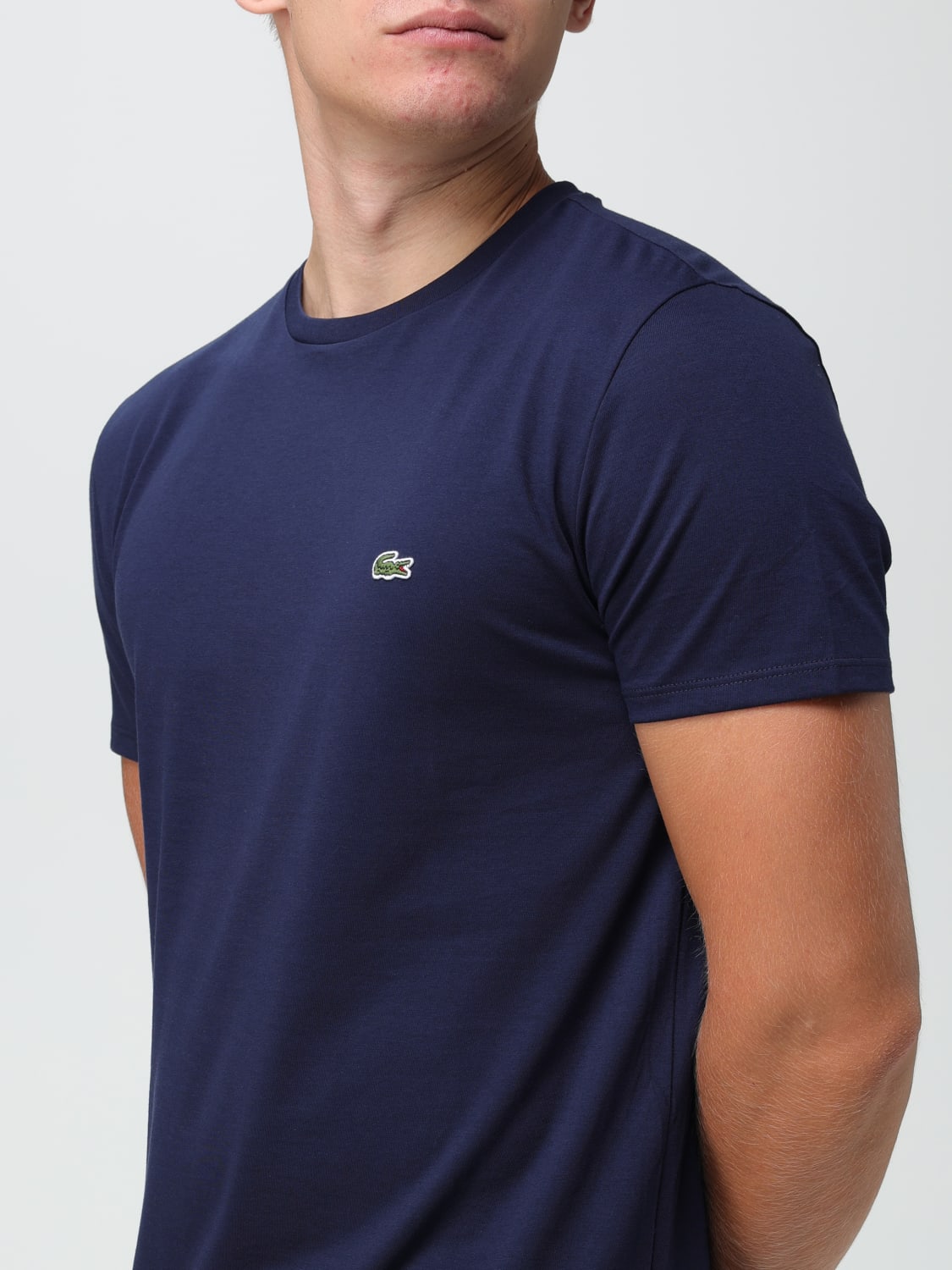 LACOSTE: Camiseta para hombre, Azul Oscuro