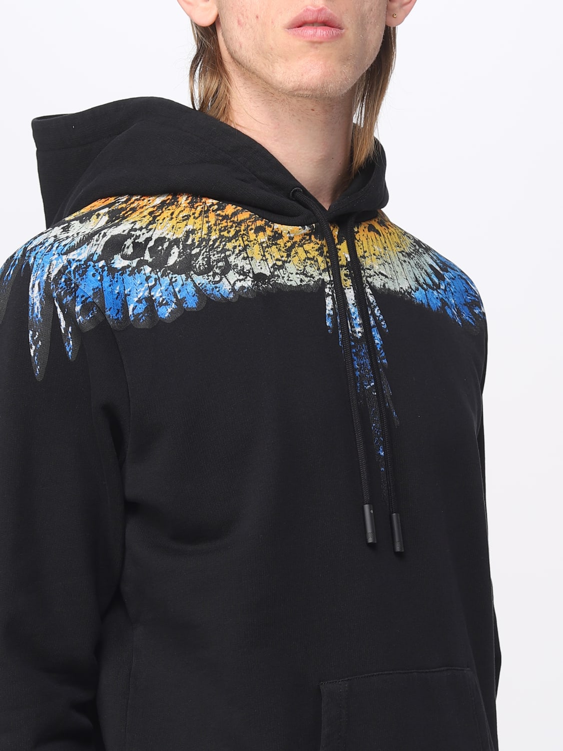 MARCELO BURLON FELPA: Felpa Wings County Of Milan in cotone